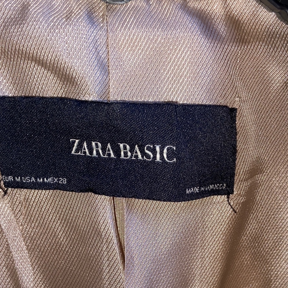 Sale! Elegant Tan Women's Coat, Zara, size M - Picture 7 of 10